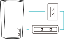 Connect Deco to your cable modem and
							power on both devices